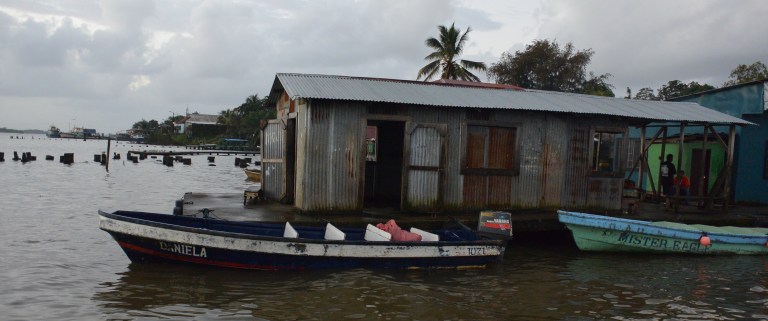 Small open water taxis for crossing the bay from Bluefields to El Bluff.  Sadly I didn't catch the name of the one we ended up riding.